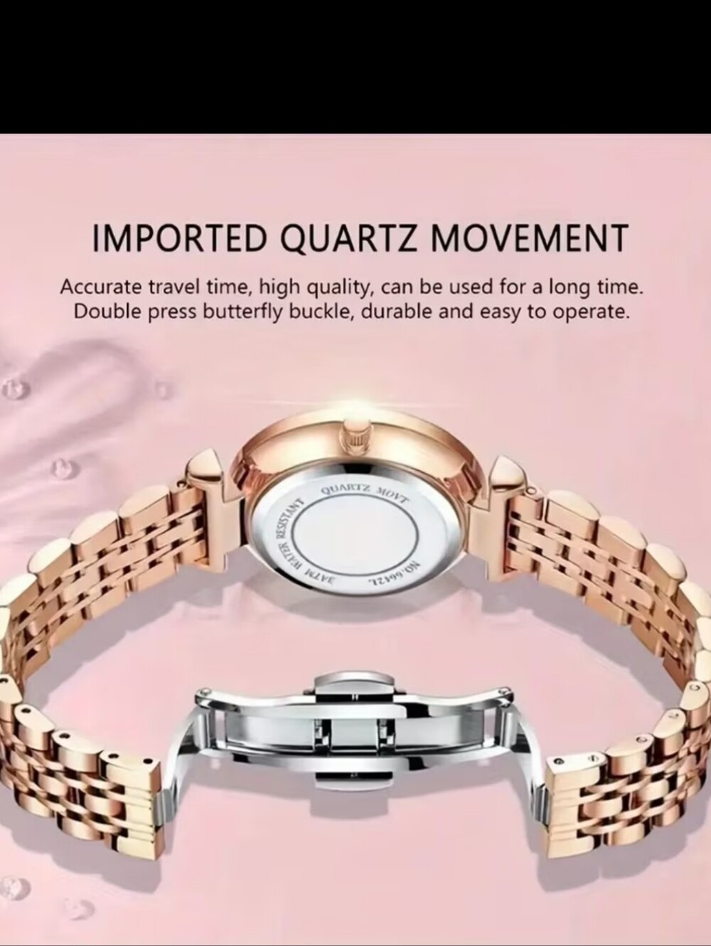 Minimalist Women'S Watch And Bracelet Set - Picture 4 of 5